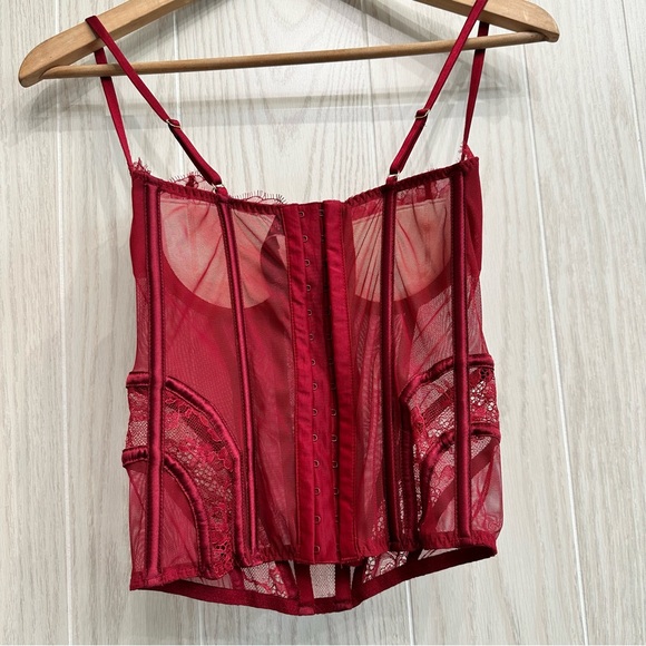 Victoria’s Secret Beautiful Sexy Lace Corset Bustier Size 32D - Picture 2 of 11
